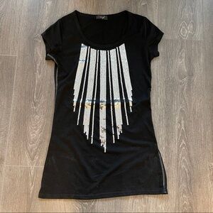 NWOT - Lele Style Long Black Tee
